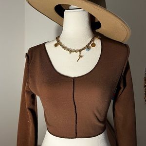 Long Sleeve Pretty Little RECYCLED Thing Crop Top